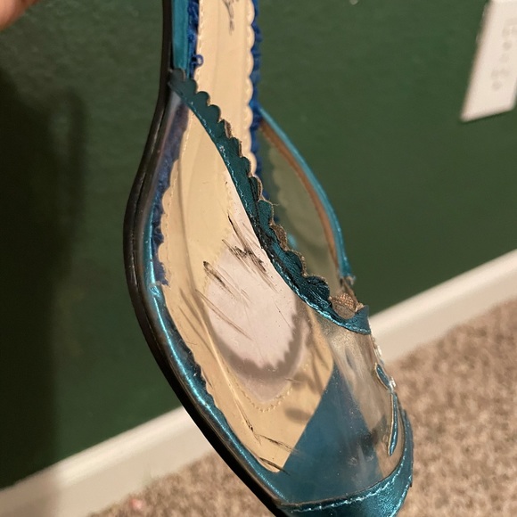 Bettie page clear and blue heels - Picture 3 of 3